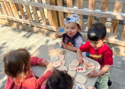 children learning outside